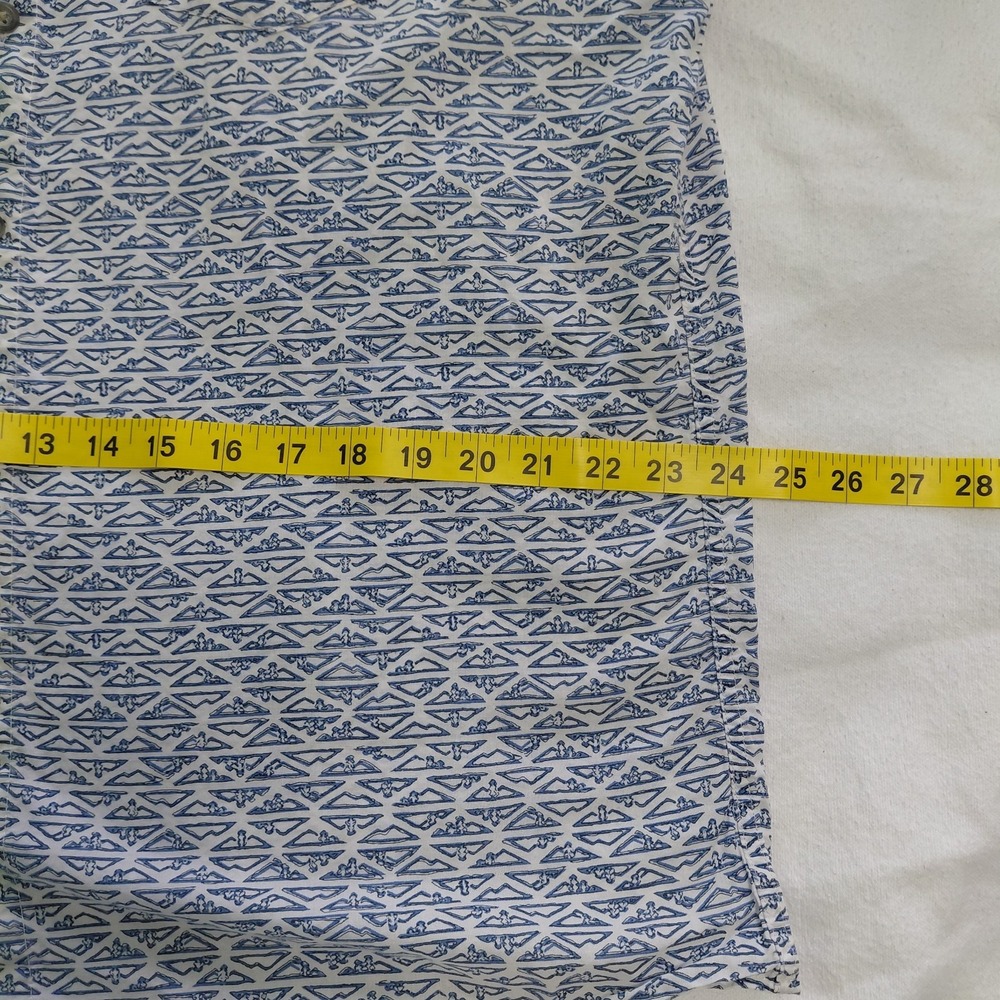 Eddie Bauer Shirt Mens XLarge Blue Classic Fit Short Sleeve Button Front Cotton - Picture 7 of 16